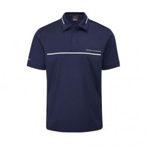 Oscar Jacobson Marsden Golf Polo Navy White L  Neat & Sharp Tech Performance